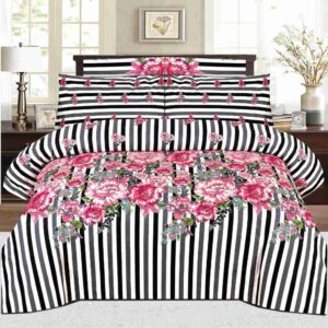 Botanical Graphite Poly Cotton - FD Bedsheet Set