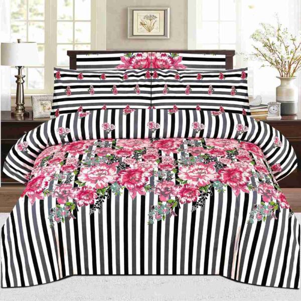 Botanical Graphite Poly Cotton - FD Bedsheet Set