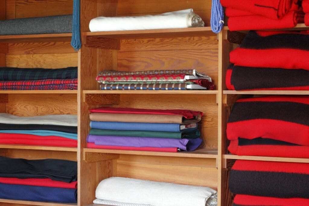 Proper storage of a Winter Wool Blanket in a closet