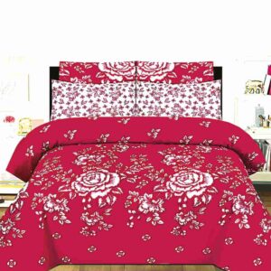 Flamingo Flora Poly Cotton - FD Bedsheet Set