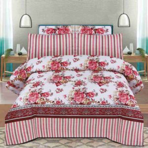 Candy Floss Garden Poly Cotton - FD Bedsheet Set