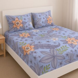 Premium Microfiber Printed Fitted Sheet