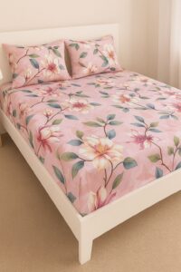 Premium Microfiber Printed Fitted Sheet