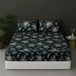 Premium Microfiber Printed Fitted Sheet