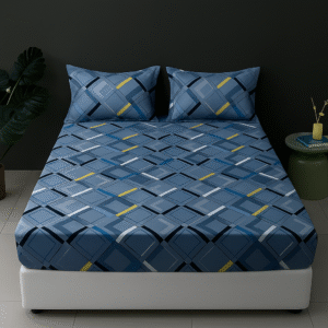Premium Microfiber Printed Fitted Sheet