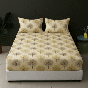 Premium Microfiber Printed Fitted Sheet