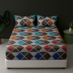 Premium Microfiber Printed Fitted Sheet