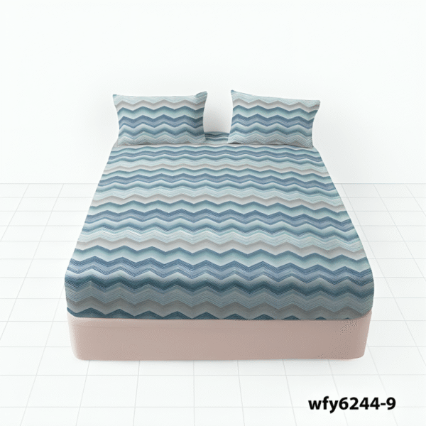 Premium Microfiber Printed Fitted Sheet