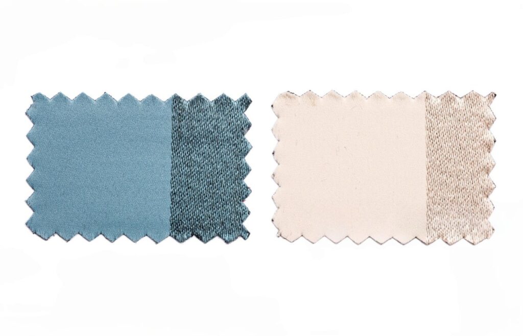 The weave defines the feel. Percale (left) is a crisp, cool, 1-over-1-under weave. Sateen (right) is a silky, warm, 4-over-1-under weave. Your preference matters more than a arbitrary number.