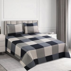 Bronco - King Size Micro Cotton Bed Sheet Set