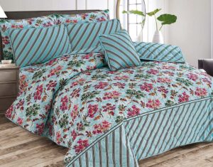 Aqua Island Poly Cotton - FD Bedsheet Set