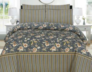 Charcoal Grey Poly Cotton - FD Bedsheet Set