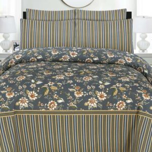 Charcoal Grey Poly Cotton - FD Bedsheet Set
