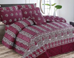 Grape Purple Poly Cotton - FD Bedsheet Set