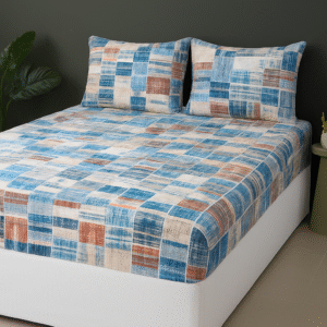 Premium Microfiber Printed Fitted Sheet