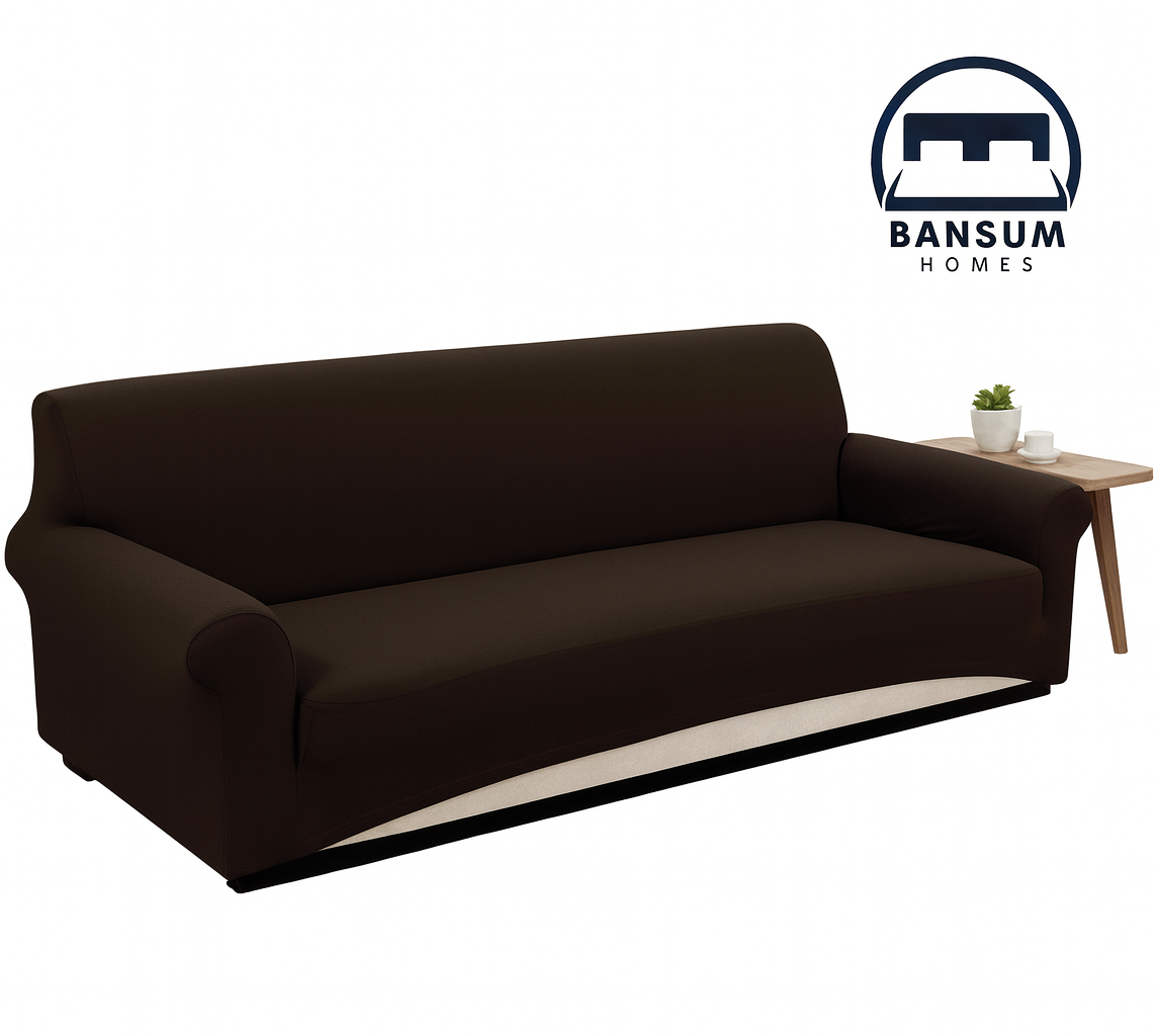 Jersey Sofa Covers - Dark Brown